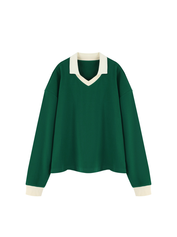Unisex Color Block Long Sleeve Sweatshirt