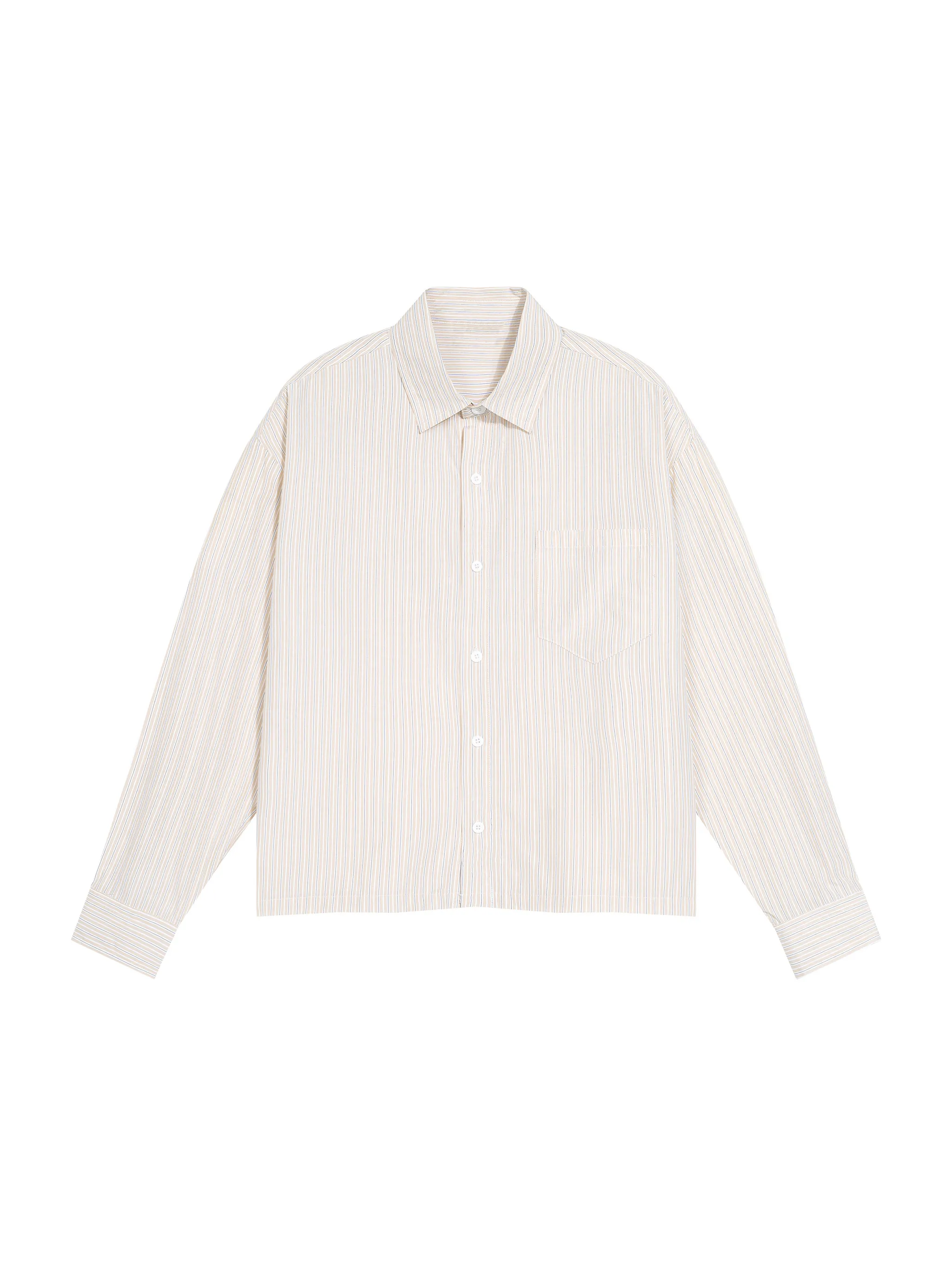 Unisex Boxy Striped Shirt