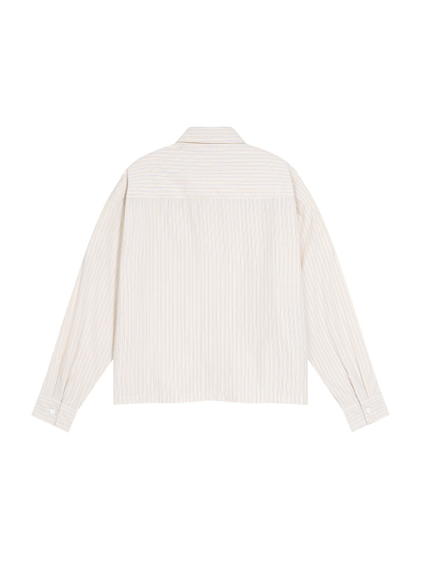 Unisex Boxy Striped Shirt