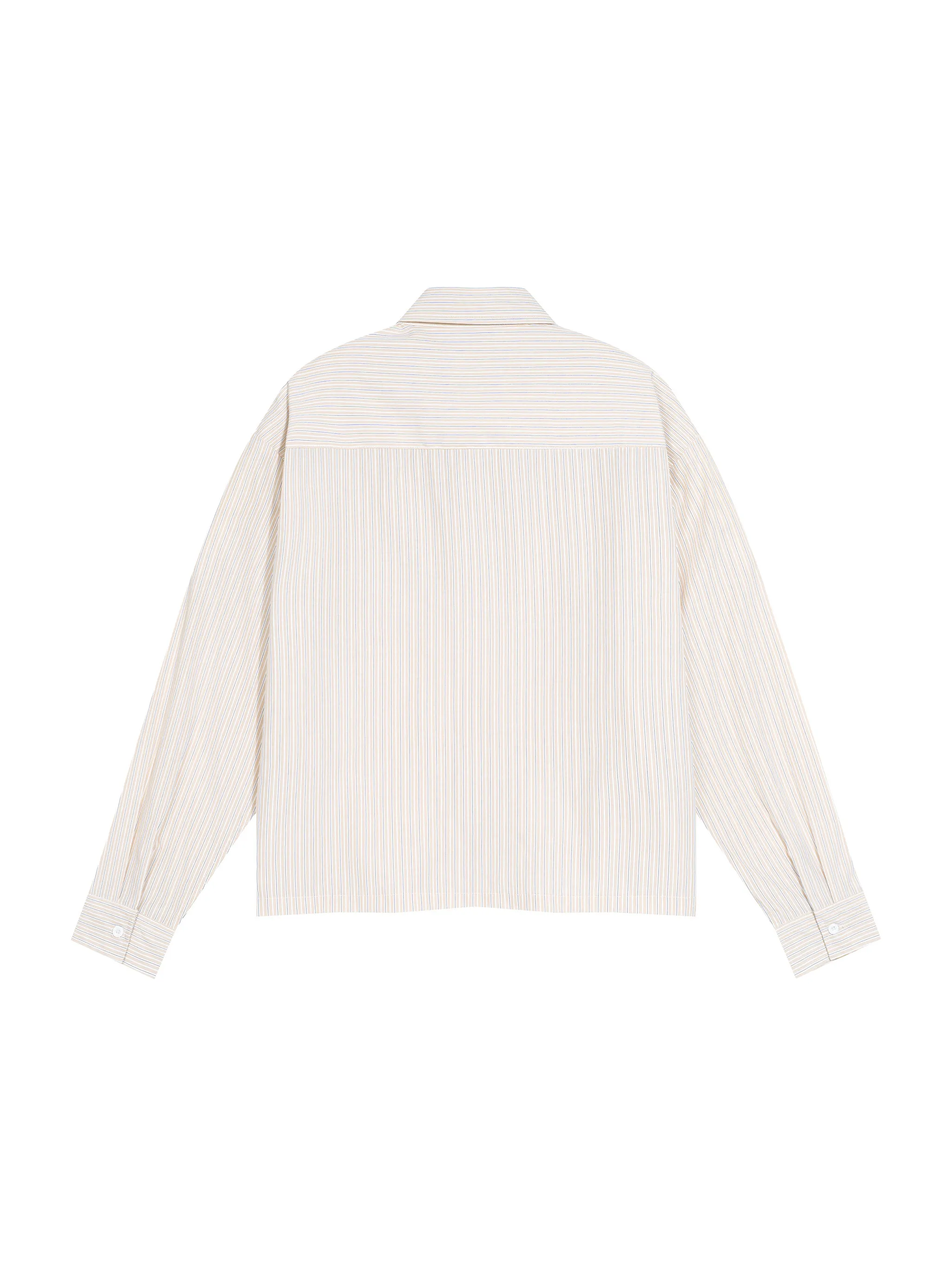 Unisex Boxy Striped Shirt
