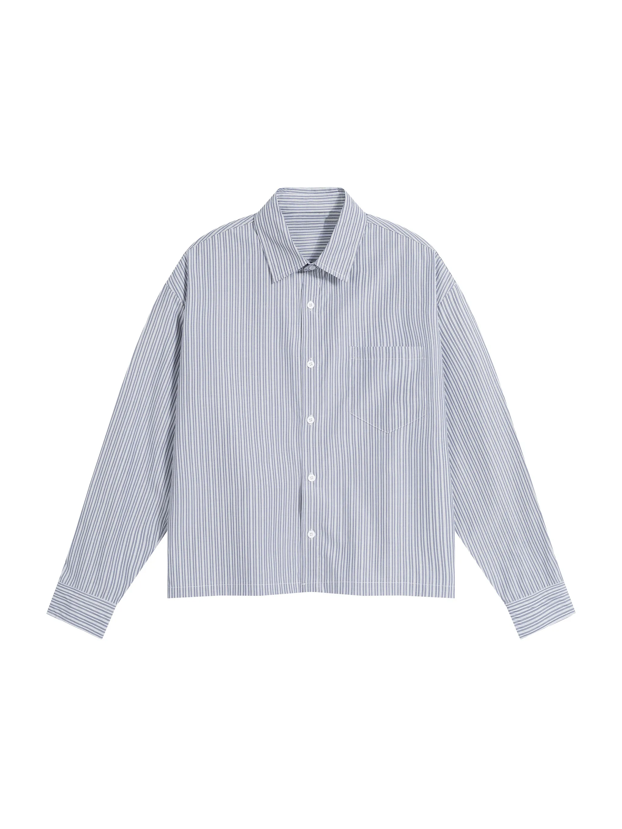 Unisex Boxy Striped Shirt