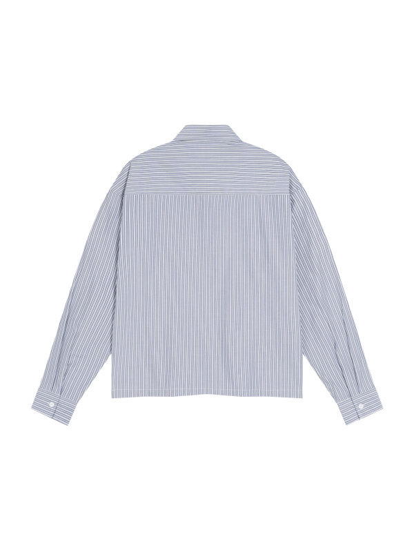Unisex Boxy Striped Shirt