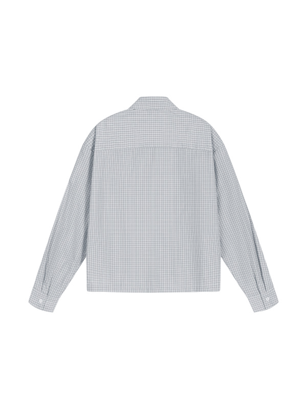 Unisex Boxy Plaid Long Sleeve Shirt