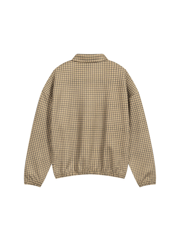 Unisex Plaid Quarter-Zip Sweatshirt