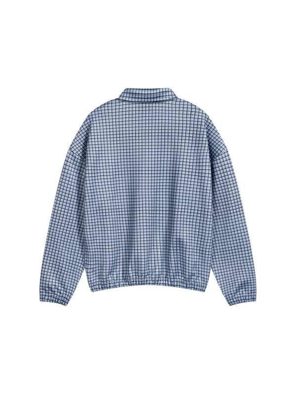 Unisex Plaid Quarter-Zip Sweatshirt