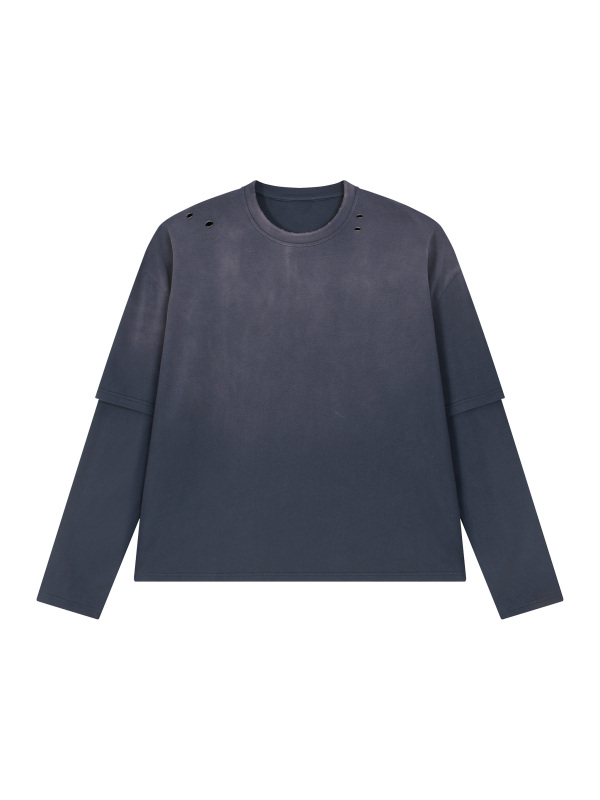 Unisex Vintage Wash Layered T-Shirt