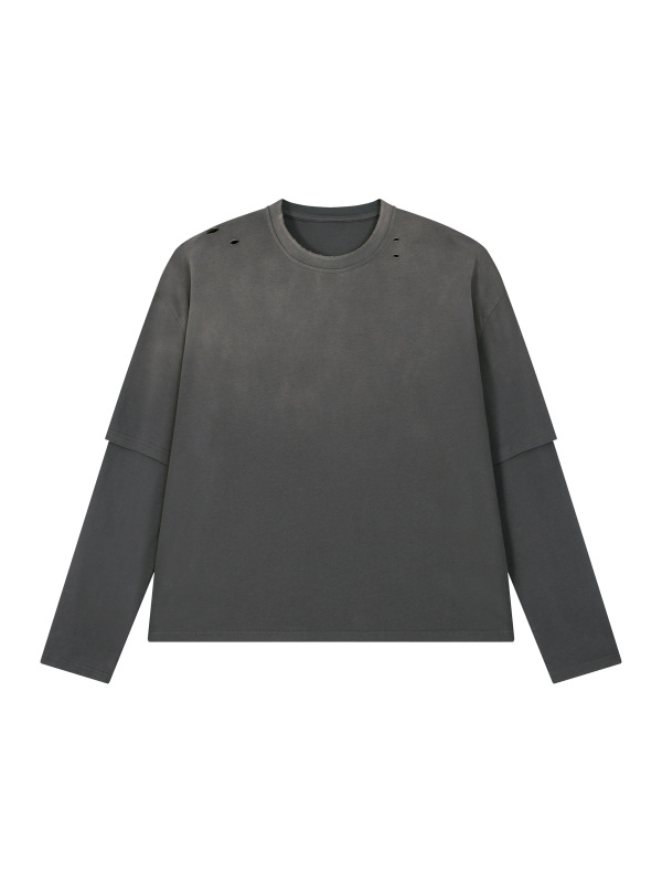 Unisex Vintage Wash Layered T-Shirt