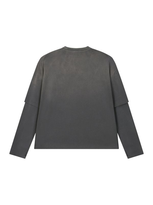 Unisex Vintage Wash Layered T-Shirt