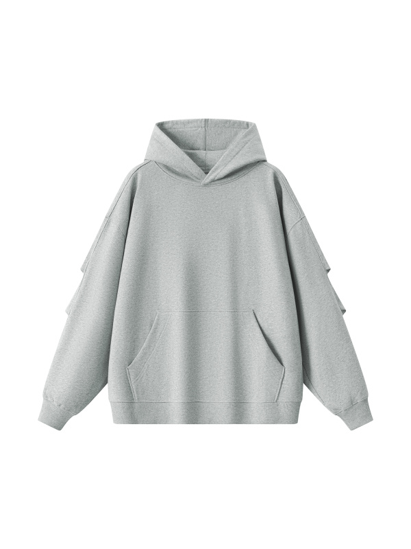 Unisex Heavyweight Ruched Sleeves Hoodie