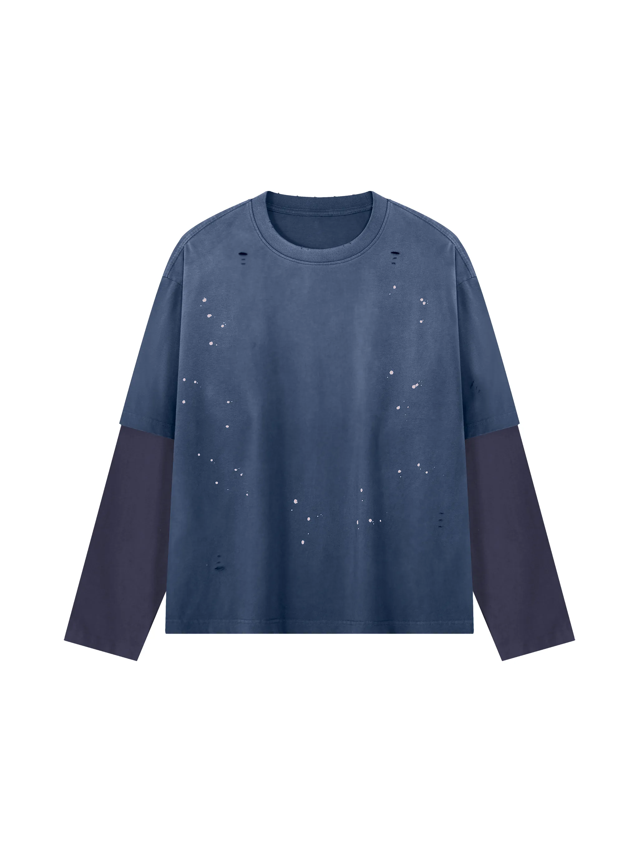 Unisex Vintage Wash Distressed Layer T-Shirt