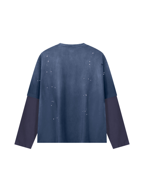 Unisex Vintage Wash Distressed Layer T-Shirt