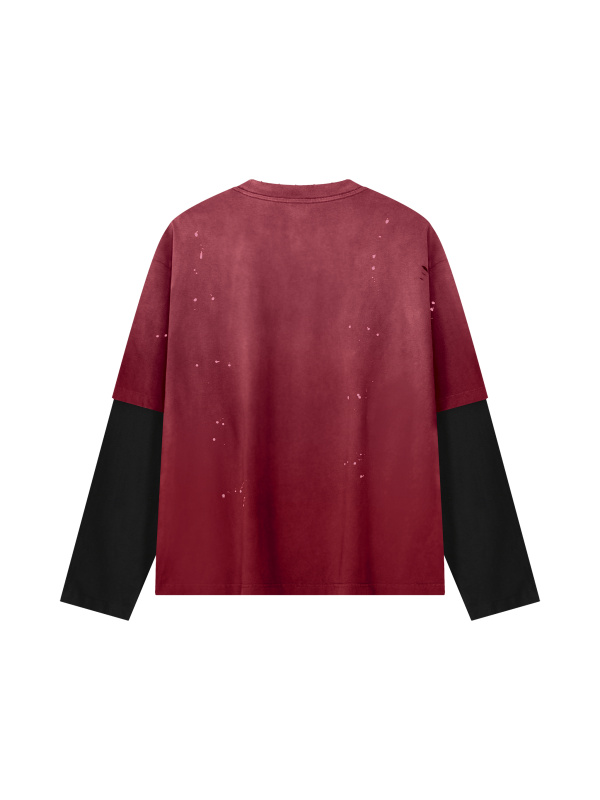 Unisex Vintage Wash Distressed Layer T-Shirt