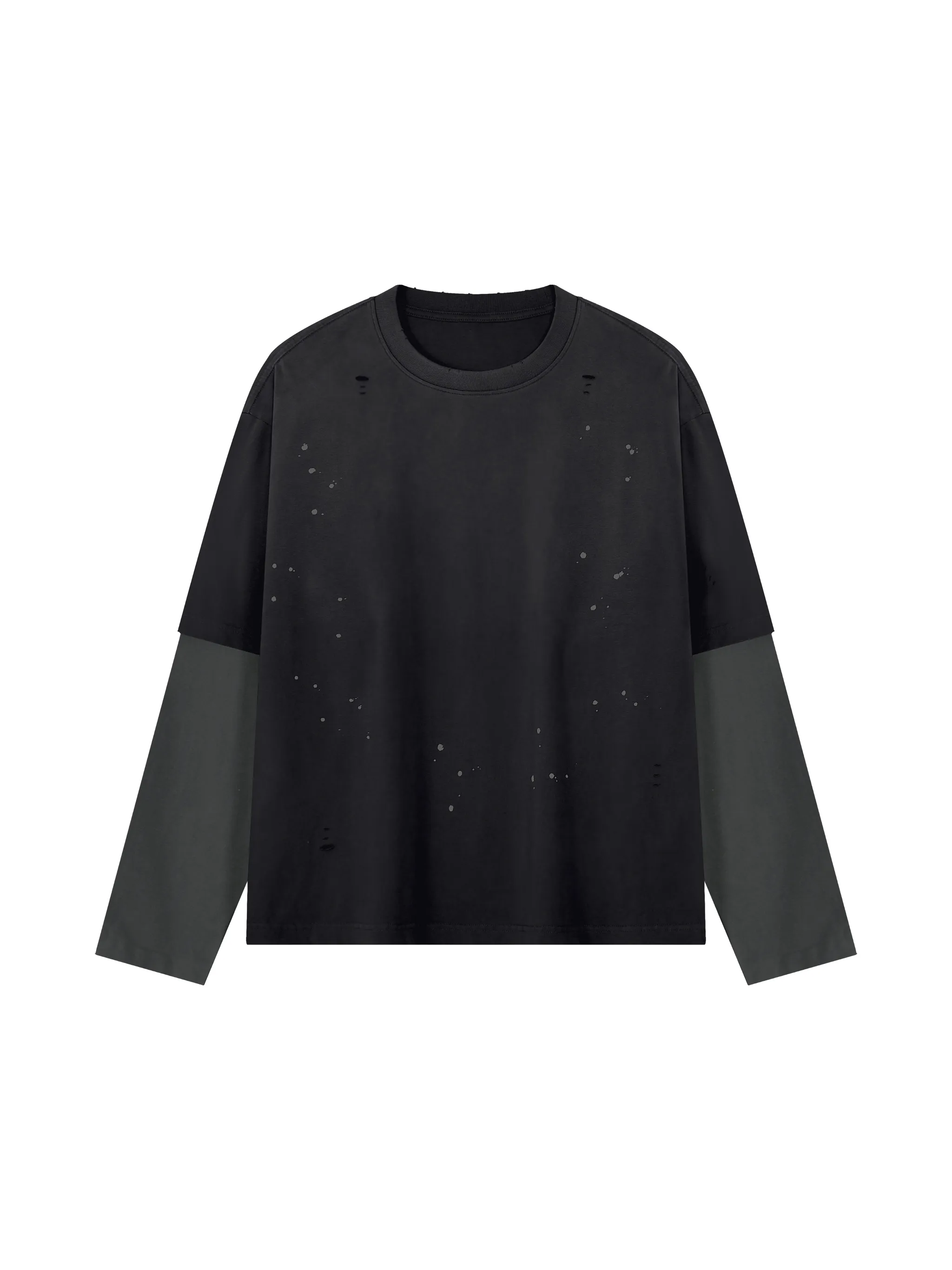 Unisex Vintage Wash Distressed Layer T-Shirt