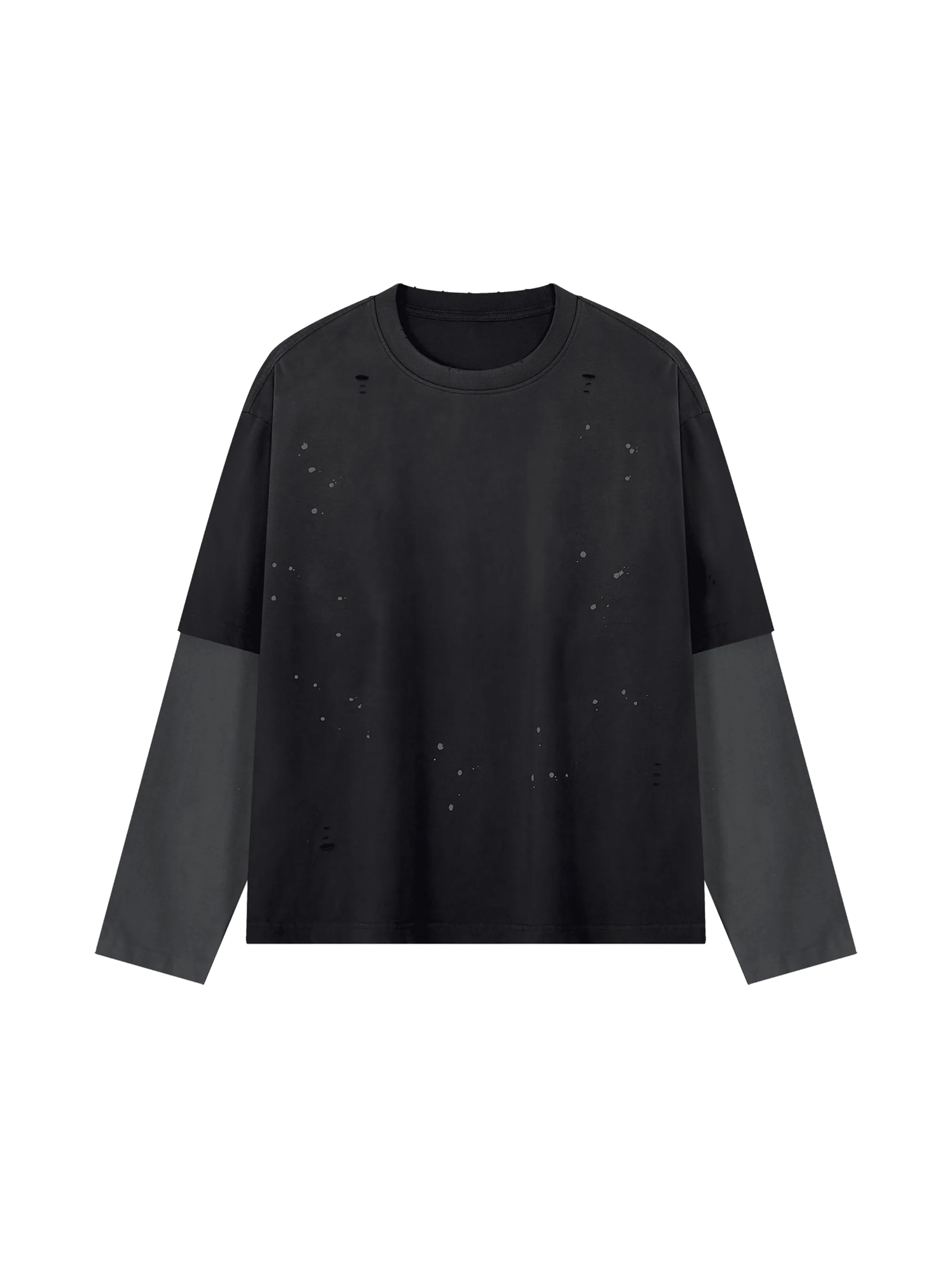 Unisex Vintage Wash Distressed Layer T-Shirt