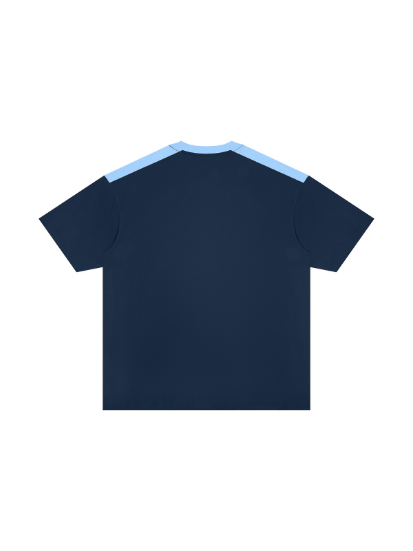 Unisex Color Block Loose T-Shirt