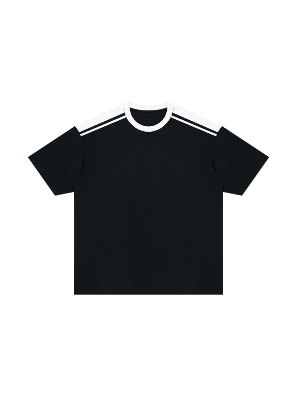 Unisex Color Block Loose T-Shirt