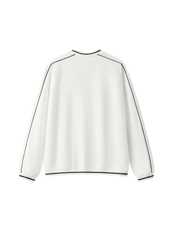 Unisex Color Block V-Neck Sweatshirt