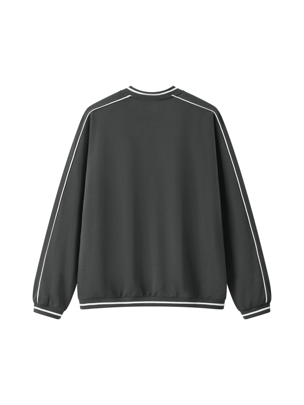 Unisex Color Block V-Neck Sweatshirt