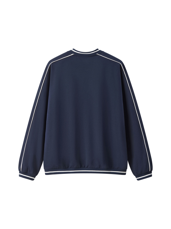 Unisex Color Block V-Neck Sweatshirt