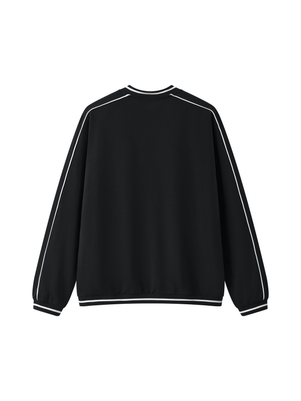 Unisex Color Block V-Neck Sweatshirt