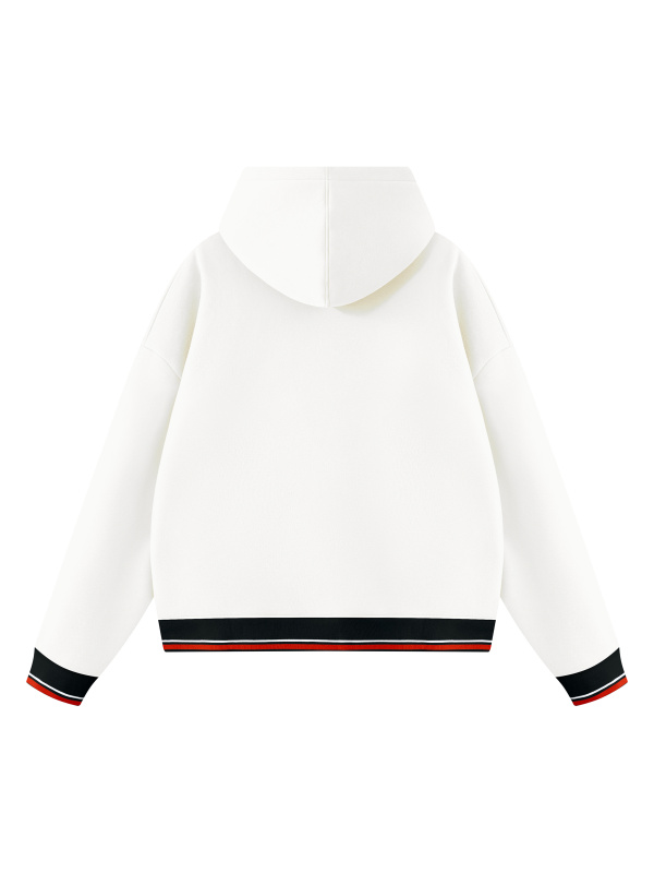 Unisex Oversized Color Block Fleece Hoodie