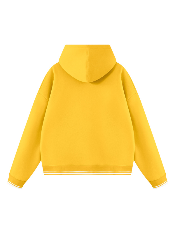 Unisex Oversized Color Block Fleece Hoodie