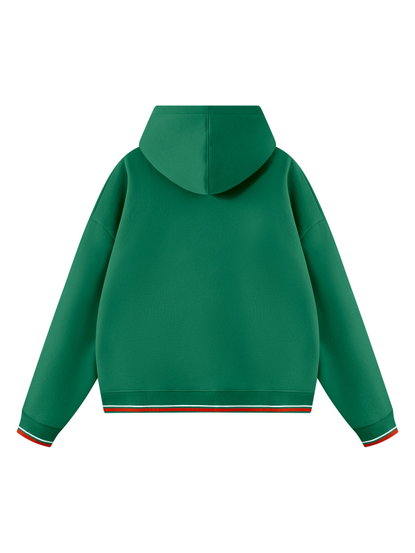 Unisex Oversized Color Block Fleece Hoodie