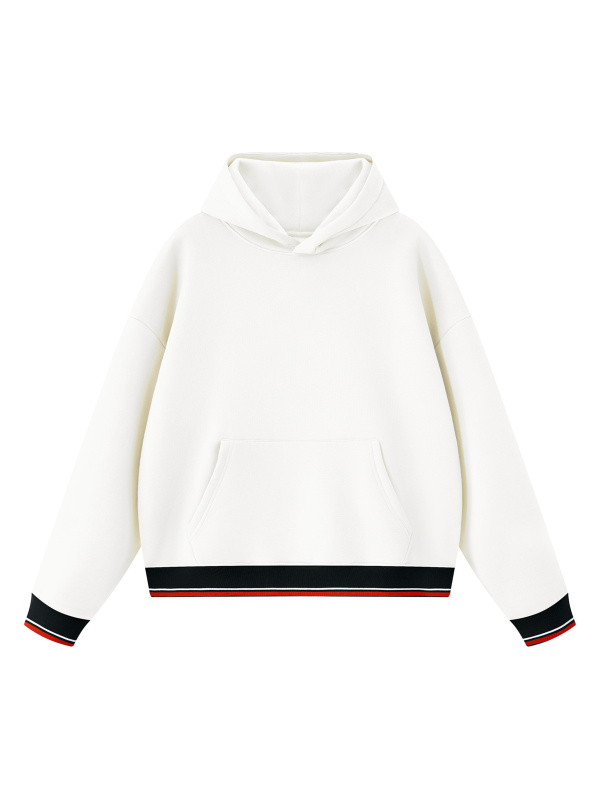 Unisex Oversized Color Block Fleece Hoodie