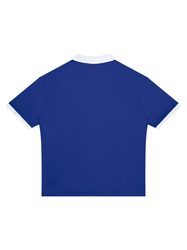 Unisex Color Block Polo Shirt