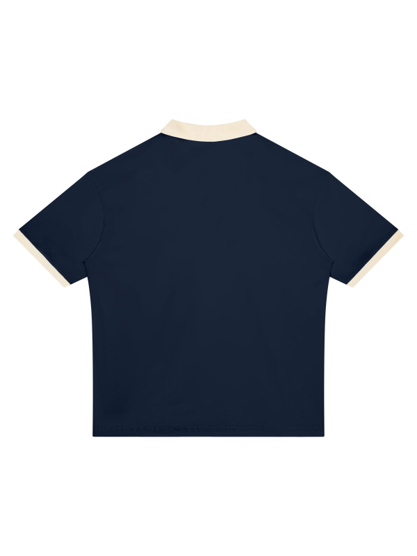 Unisex Color Block Polo Shirt