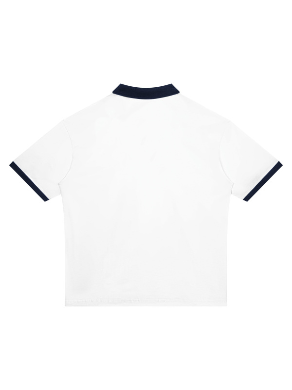 Unisex Color Block Polo Shirt
