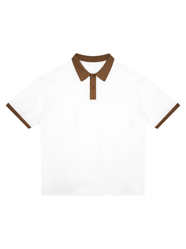 Unisex Color Block Polo Shirt