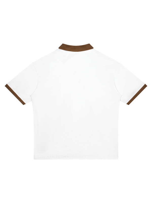 Unisex Color Block Polo Shirt