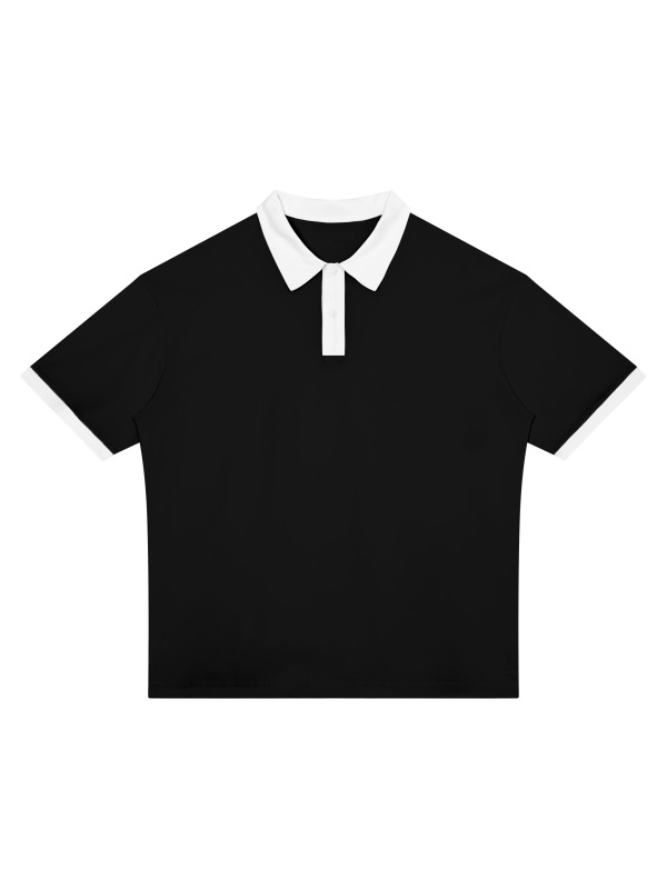 Unisex Color Block Polo Shirt