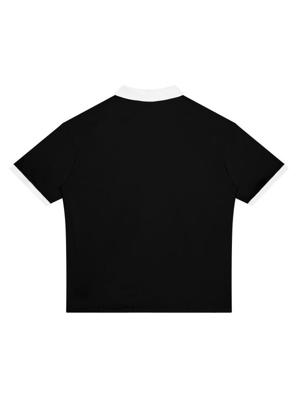Unisex Color Block Polo Shirt