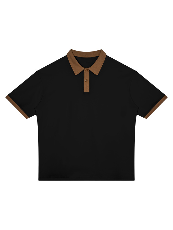Unisex Color Block Polo Shirt
