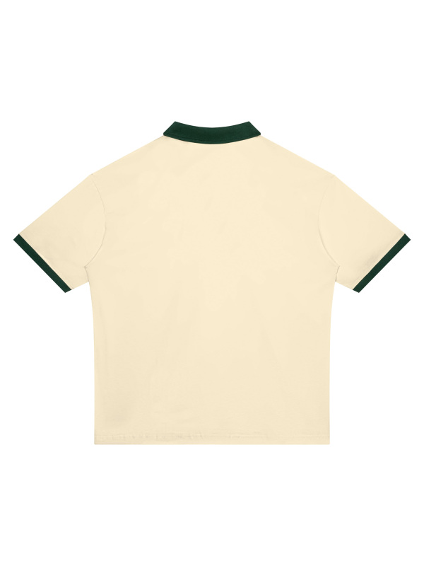 Unisex Color Block Polo Shirt