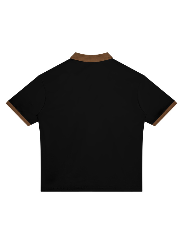 Unisex Color Block Polo Shirt