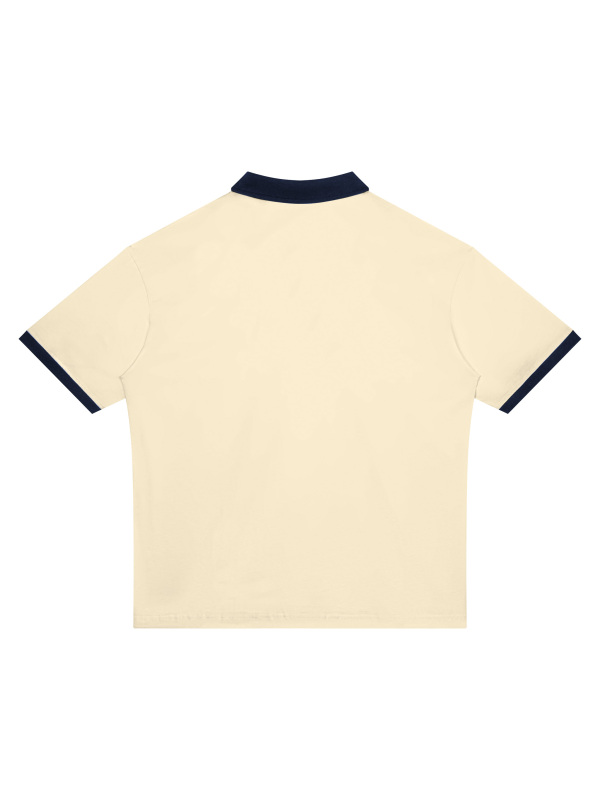 Unisex Color Block Polo Shirt