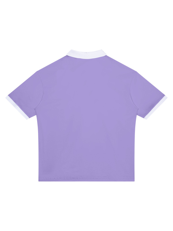 Unisex Color Block Polo Shirt