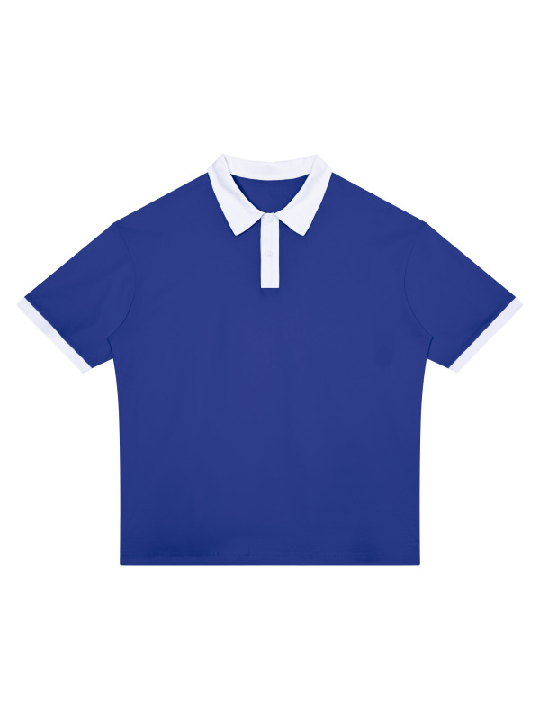 Unisex Color Block Polo Shirt