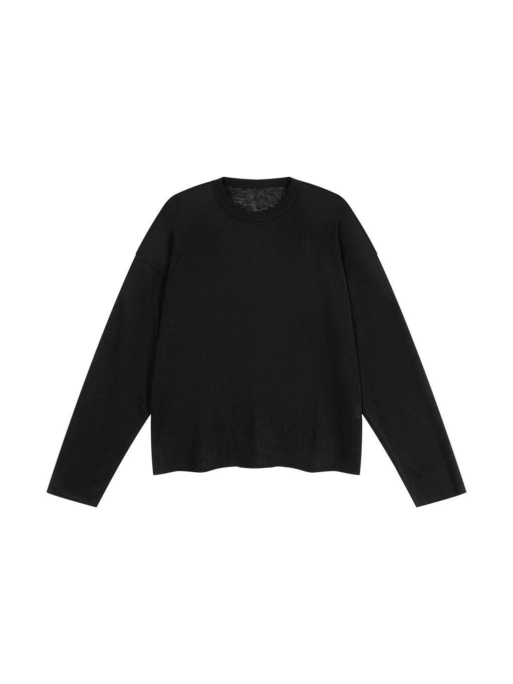 Unisex Raw Edge Long Sleeve T-Shirt