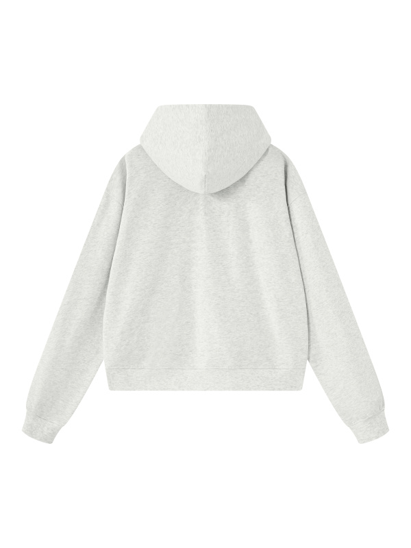 Unisex Boxy Raw Edge Hoodie