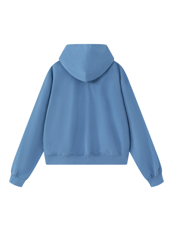 Unisex Boxy Raw Edge Hoodie