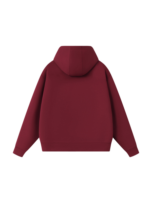 Unisex Drop Shoulder Full Zip Hoodie