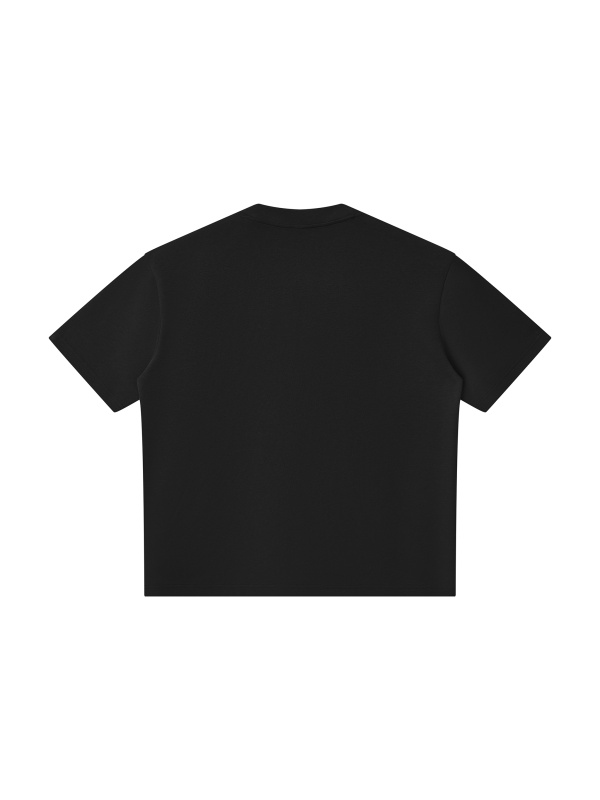 Unisex Oversized Piping Henley T-Shirt