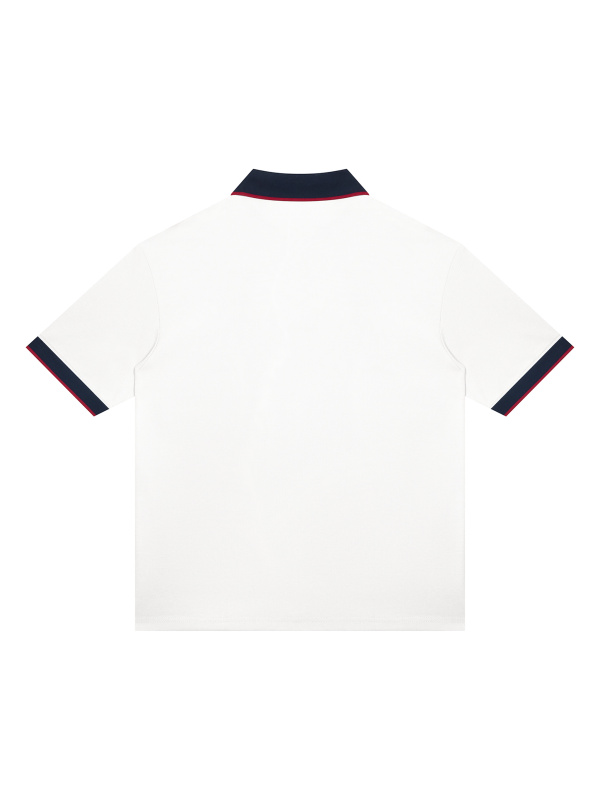 Unisex Color Block Polo Shirt