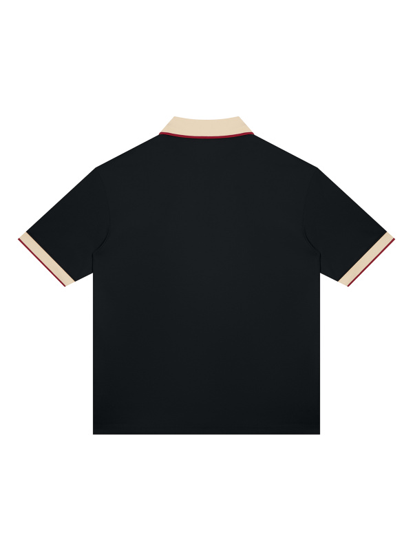 Unisex Color Block Polo Shirt
