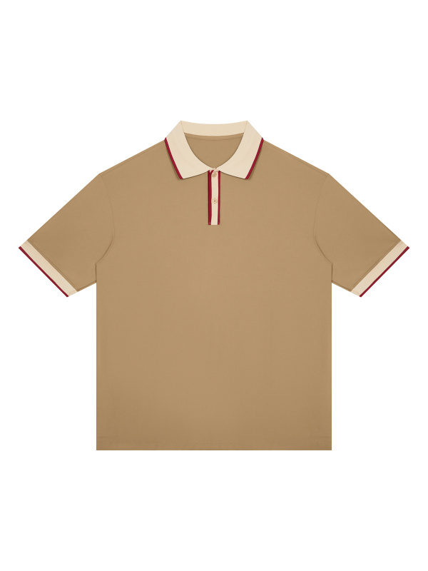 Unisex Color Block Polo Shirt