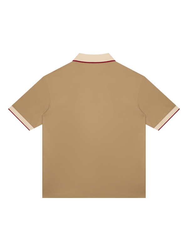 Unisex Color Block Polo Shirt